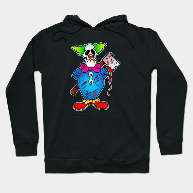 Clown Killer Hoodie by OrneryDevilDesign